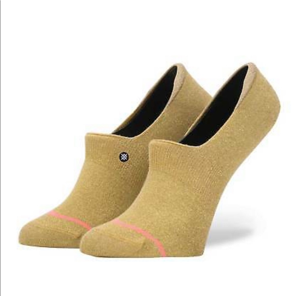 Stance women’s metallic gold super invisible sock